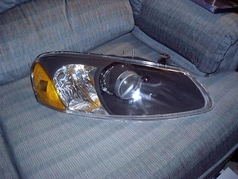 Left-Hand HID Headlamp Assembly, Minus Lens Cover
