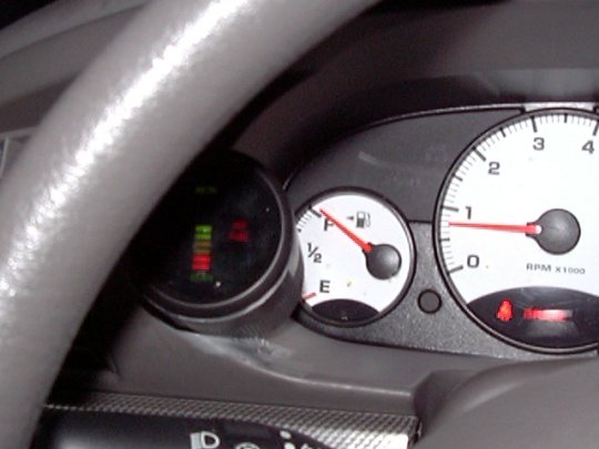 Air/Fuel Ratio Gauge Installation for Left-Hand Cylinder Bank
