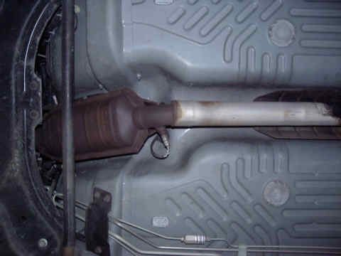 Catalytic Converter (Stock) View - Bottom
