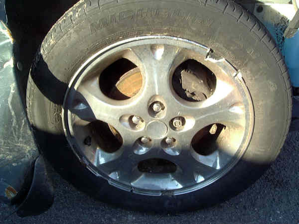 Close-up of Right Front Wheel
