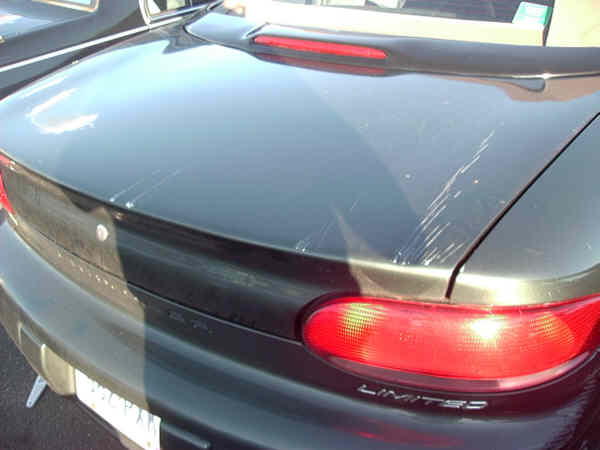 Close-Up of Deck Lid
