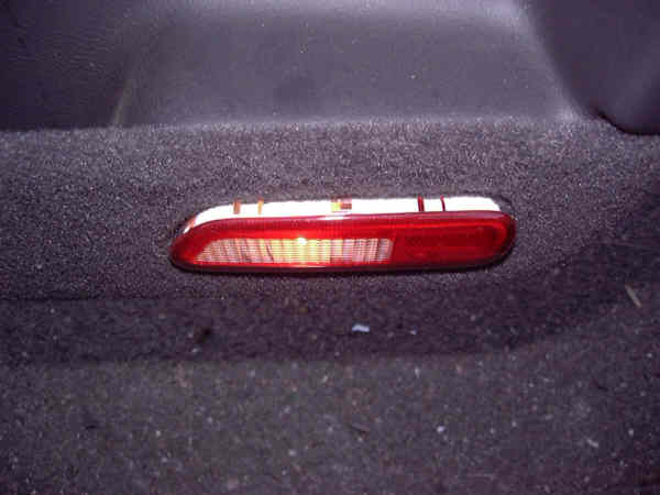 Close-Up of Interior Passenger Door Light
