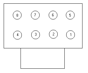 CMTC Pin Diagram when CMTC module is viewed from rear
